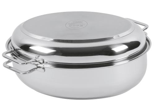 Bräter oval mit Deckel 38x26cm