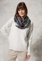 Loop-Schal mit Print A - Black