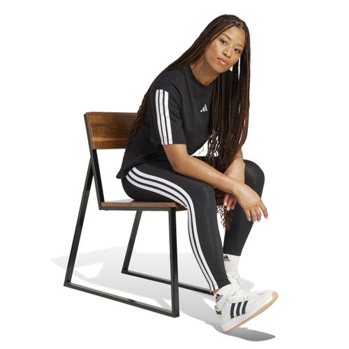 ADIDAS Damen Tight Essentials 3-Streifen Cotton S in Schwarz