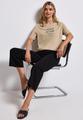 Softes Shirt mit Wording Beige 40