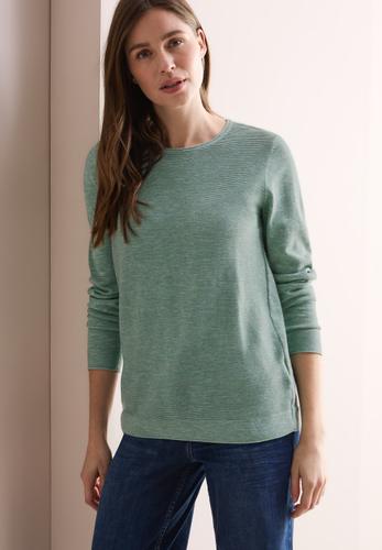 Strukturpullover L - Heather Sage Green Melange