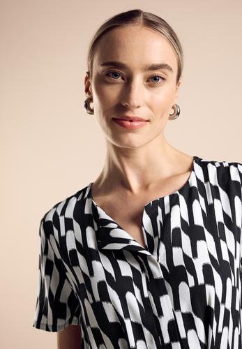 Bedrucktes Midi-Kleid 34 - Black