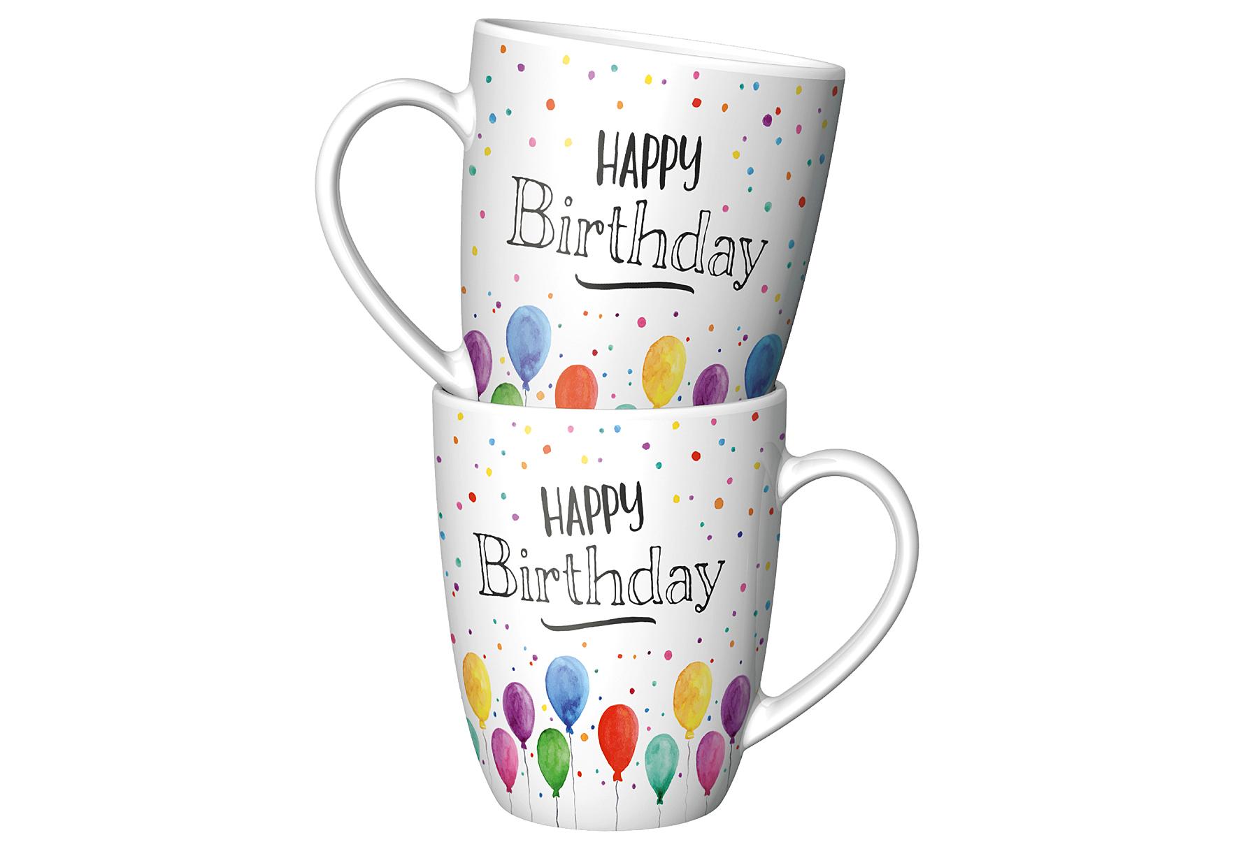Becher "Happy Birthday"