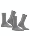 FALKE Happy 2-Pack Damen Grau 39-42