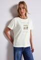 T-Shirt mit Fotoprint Weiß 36