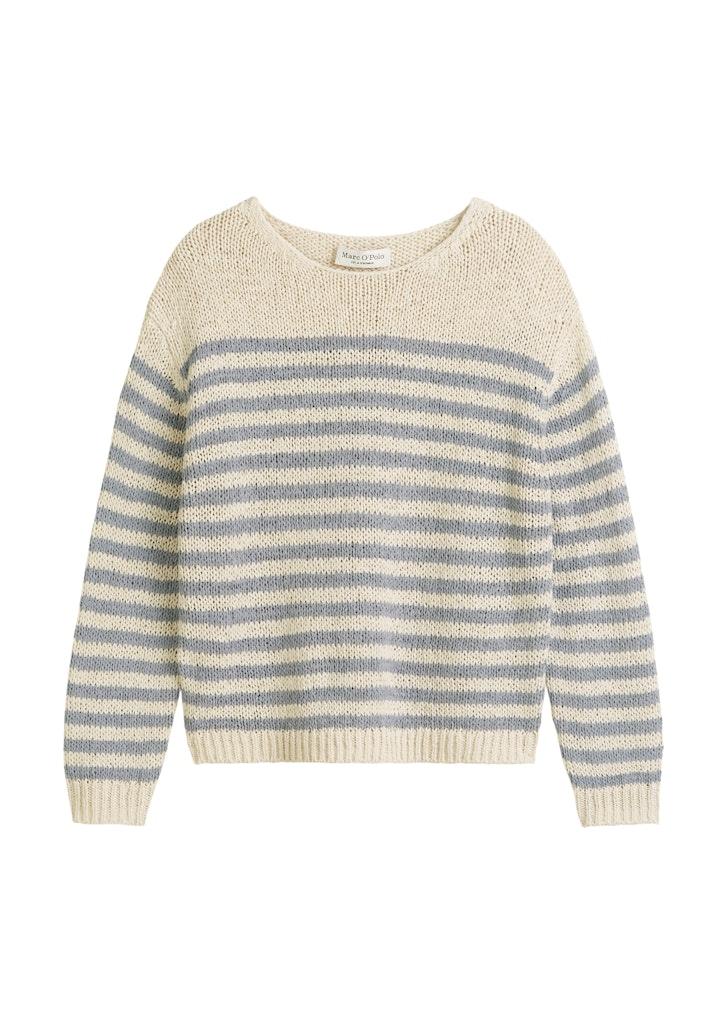 Gestreifter Pullover loose Mehrfarbig M