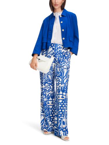 Leichte Leinen-Jacke 38 - Gentian