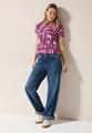 Print-Shirt mit Knopfdetail L - Anemone Pink