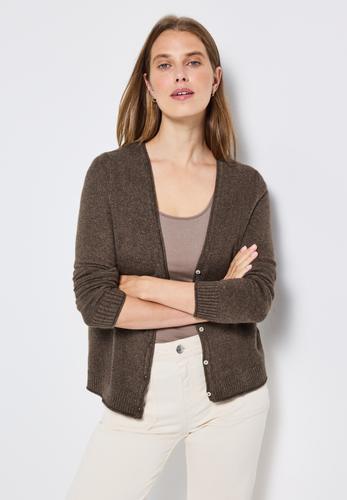 Kurzer Cardigan 40 - Nomad Brown Mel.