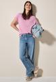 Struktur-T-Shirt L - Cherry Blossom Pink