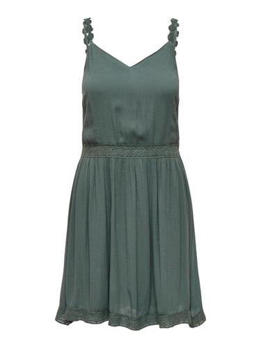 ONLKARMEN ANNE LIFE S/L DRESS WVN NOOS 34 Normal geschnitten - Balsam Green