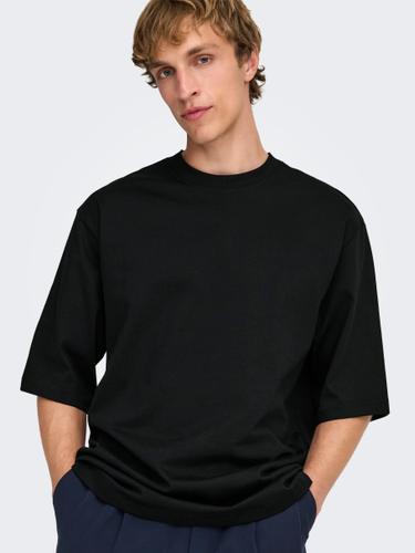 ONSMILLENIUM OVZ SS TEE NOOS S Locker geschnitten - Black