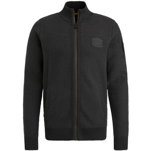 Zip jacket cotton structure Grau XL