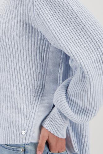 Strickpullover mit Seitenschlitzen 46 - Ice Blue