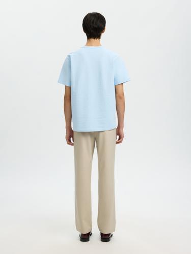 SLMSANDER SEERSUCKER SS O-NECK TEE XL Normal geschnitten - Skyway