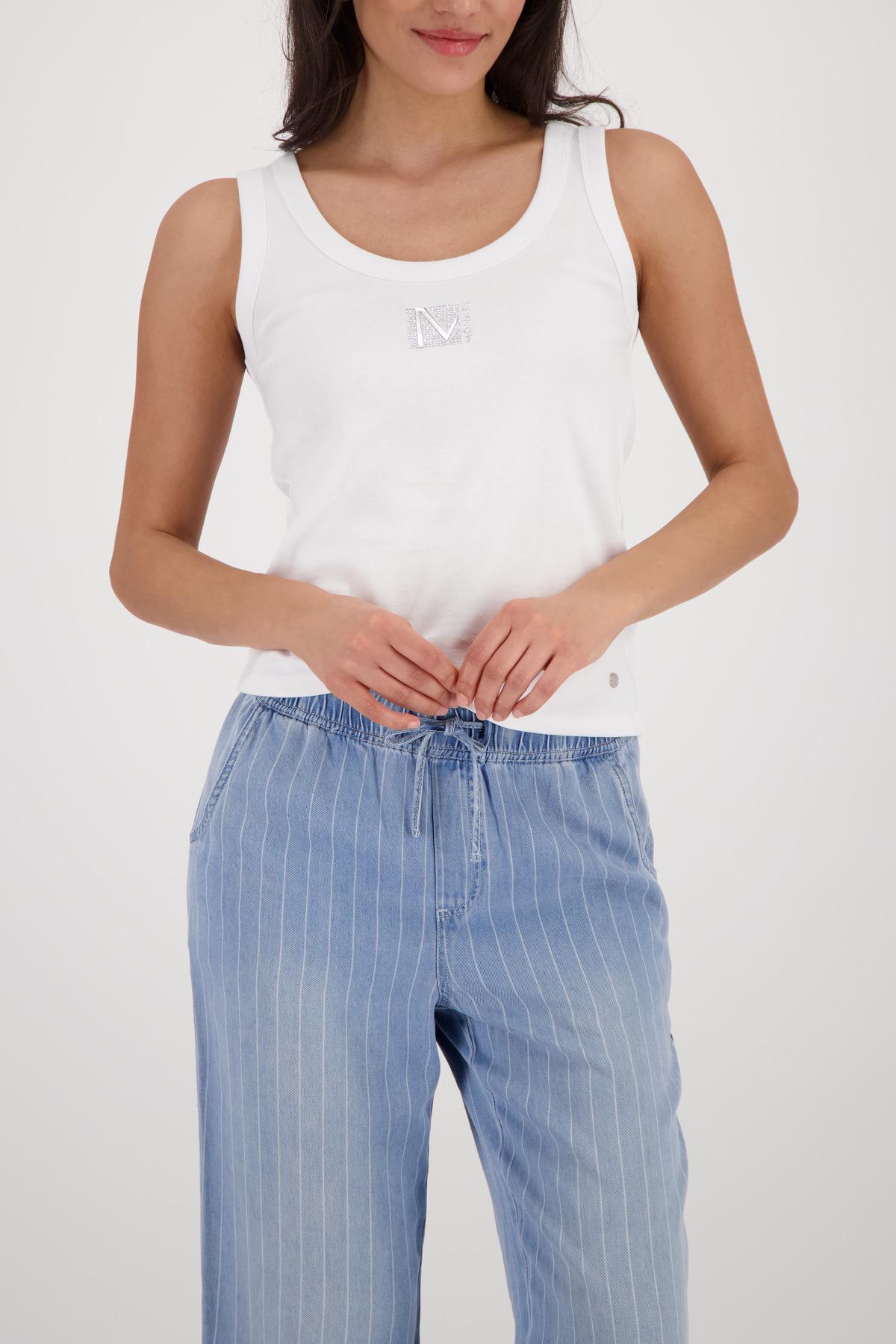 Top mit Schmuckdetails 42 - Cream