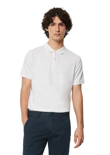 Poloshirt Piqué shaped Weiß L