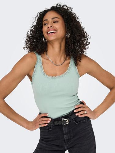 ONLSARA SHARAI LACE TANK TOP JRS NOOS S Normal geschnitten - Jadeite