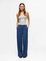 OBJLISA WIDE PANT NOOS 36 Weiter Beinschnitt - Dark Denim