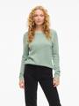 VIDALO O-NECK L/S KNIT TOP- NOOS M Normal geschnitten - Blue Surf
