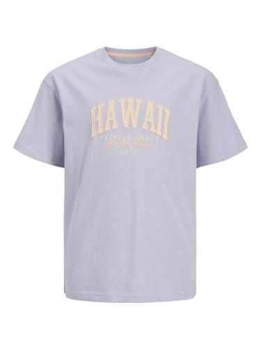 JJDETROIT TEE SS CREW NECK JNR 140 Locker geschnitten - Languid Lavender
