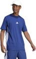 ADIDAS Herren Shirt Essentials 3-Streifen Single Jersey S in Blau