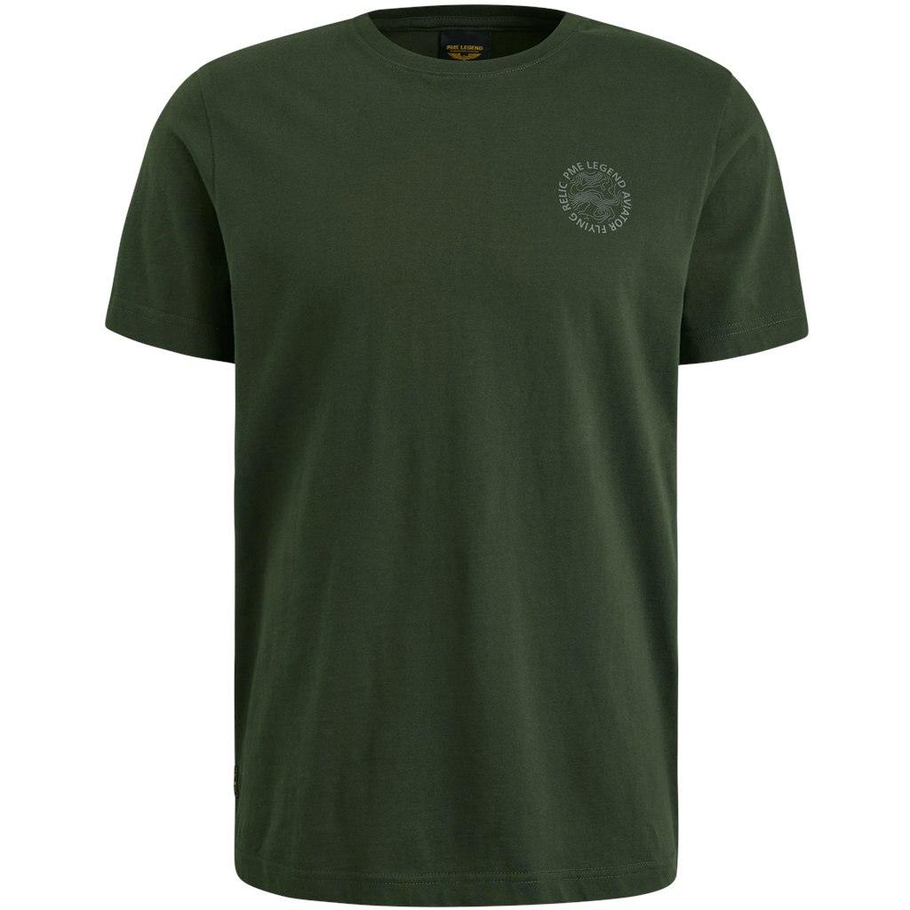 Short sleeve r-neck single jersey Grün XXL
