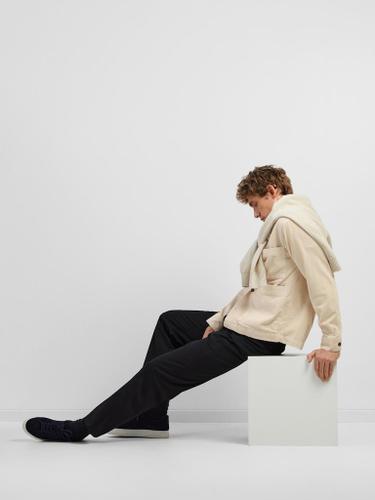 SLHLOOSETONY-CORD OVERSHIRT NOOS Grau L