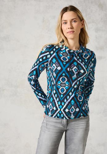 Langarmshirt mit Print S - Deep Charcoal Grey