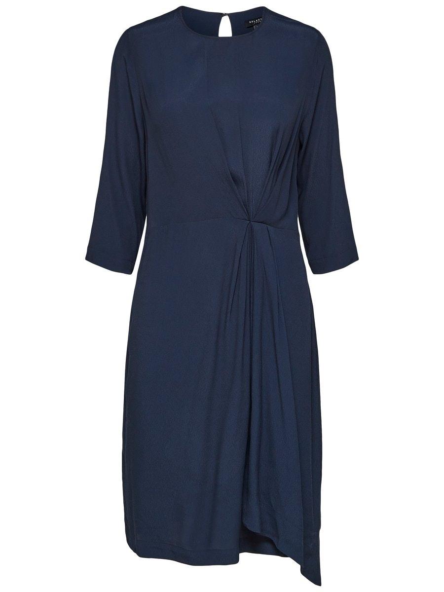 SLFKIARA 3/4 SHORT DRESS B 36 - Dark Sapphire