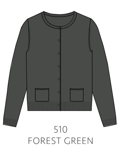 NOS Cardigan, Rundhals Grün 42
