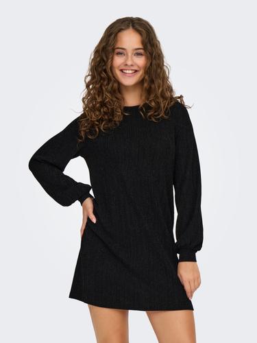 ONLCAROL L/S GLITTER BOW DRESS JRS Schwarz S