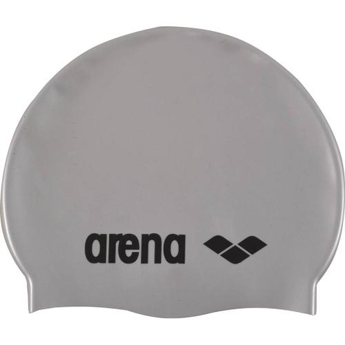 arena Badekappe Classic Silikon Onesize in Grau