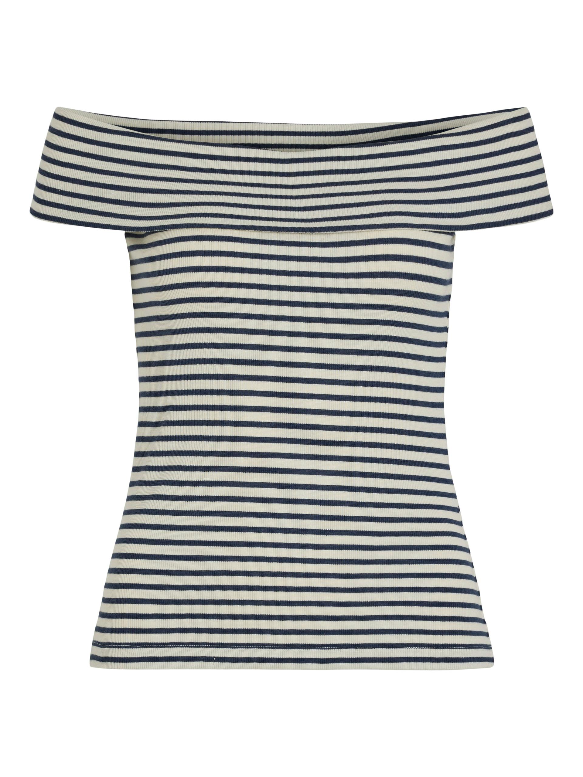 VISALJA OFF SHOULDER TOP M Normal geschnitten - Cloud Dancer