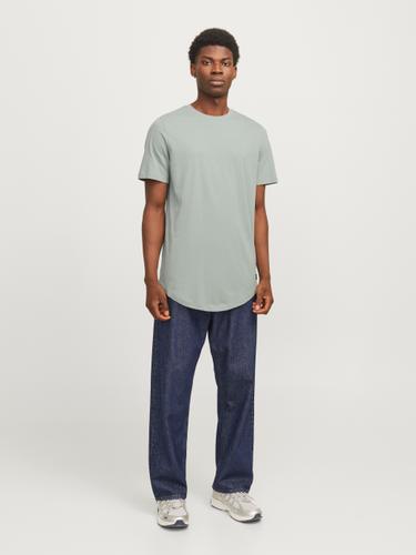 JJENOA TEE SS CREW NECK NOOS L Lang geschnitten - Iceberg Green