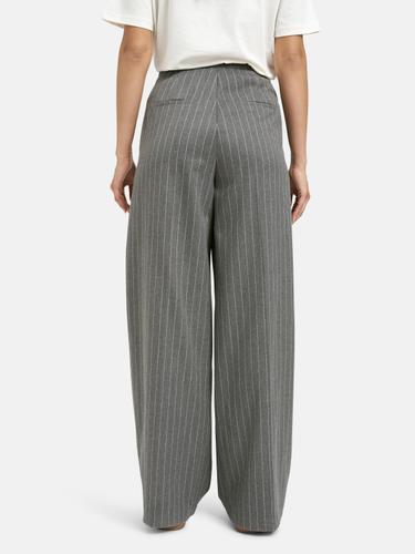 Flanell Striped Pants XL - Grey Melange