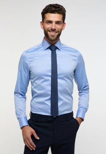 Luxury Shirt Twill Langarm Blau 43/Langarm - 67cm