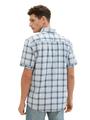 Kurzarmhemd mit Karomuster XL Regular Fit - Light Blue Multicolor Check