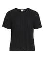 VIPLISA O-NECK S/S TOP - NOOS S Normal geschnitten - Black Beauty