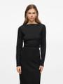 VIADILENA BOATNECK L/S TOP/R Schwarz XS