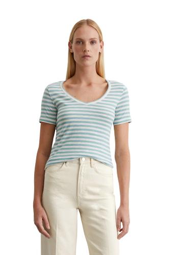 Ringel-T-Shirt regular XL - Multi/ Pure Teal