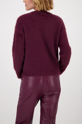Weicher Langarm-Pullover 42 - Bordeaux