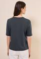 Softes Shirt mit Folienprint L - Volcanic Grey