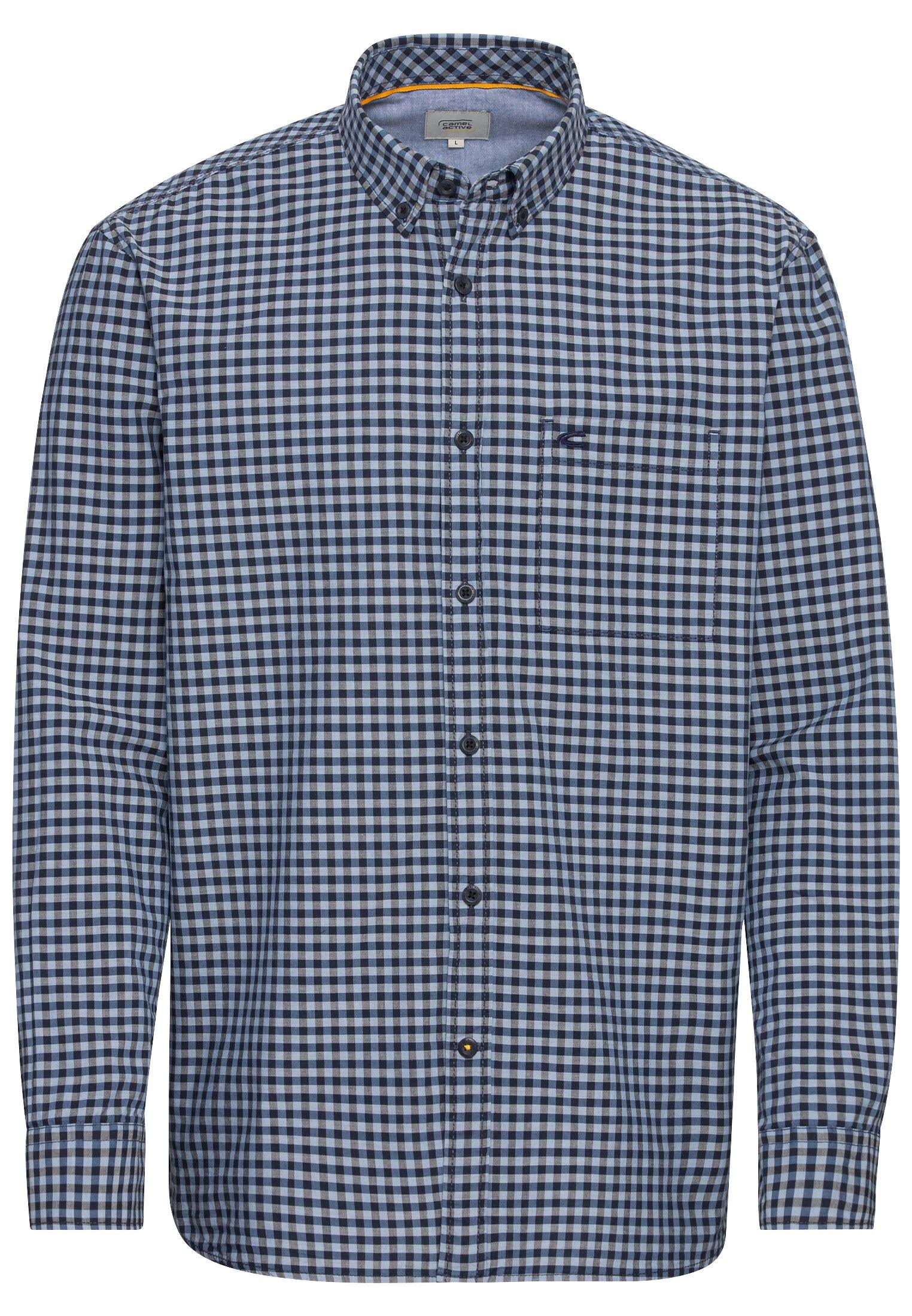 Vichy Karohemd aus reiner Baumwolle Blau XL