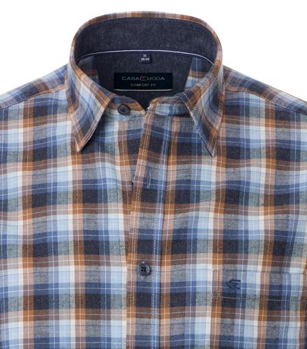 Freizeithemd 3XL Comfort Fit - Blau