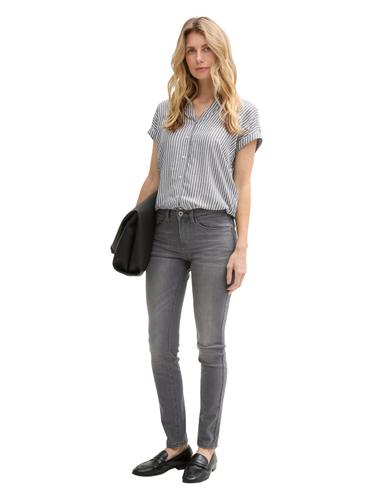 Loose Fit Bluse mit Streifenmuster 36 Loose Fit - Navy White Thin Stripe