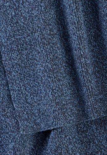Strickschal aus Baumwoll-Mix Blau OS