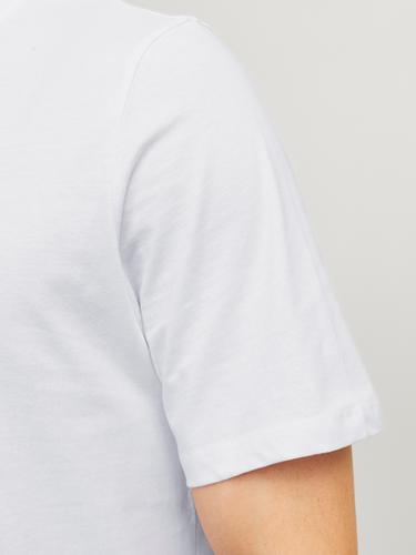 JJENOA TEE SS CREW NECK NOOS XXL Lang geschnitten - White