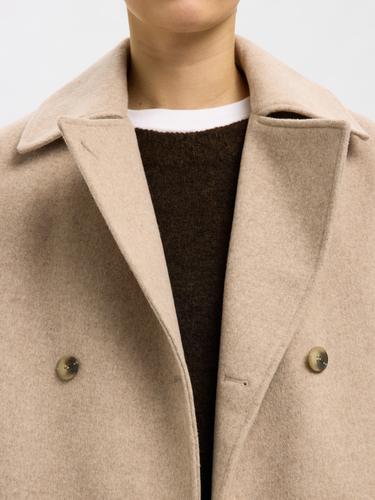 SLFALMA WOOL BLEND JACKET NOOS 42 - Sandshell