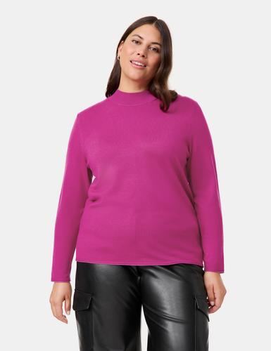 Feinstrick Pullover mit Turtleneck 54 Figurumspielend - Amazing Pink